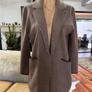 Women's JCrew Herringbone Blazer Coat